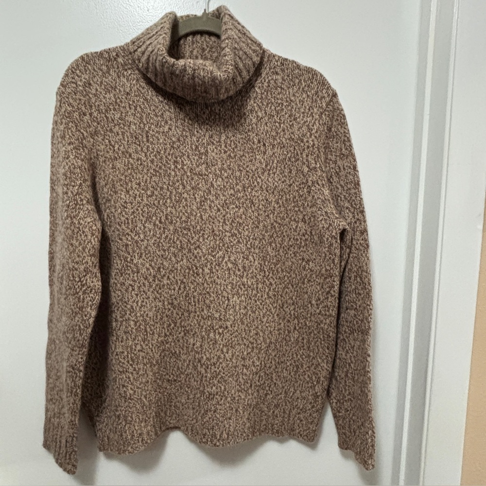 70% Lambs Wool 20% Angora Rabbit Hair Turtleneck Sweater Y2K Sz L